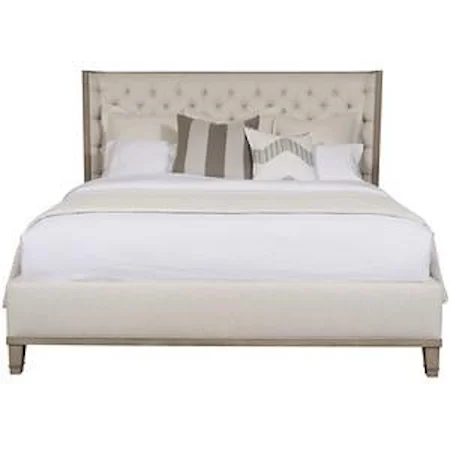 Upholstered Tufted King Bed